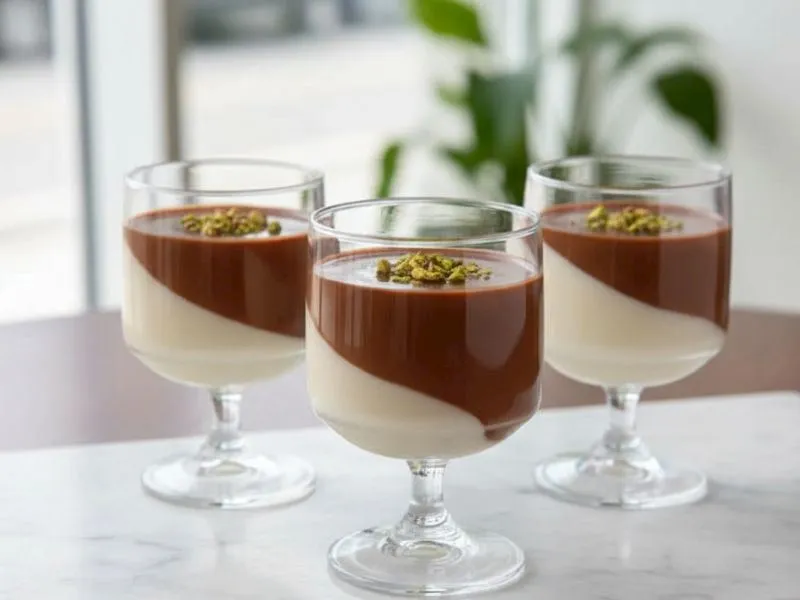 Çikolata Şöleni: İki Renkli Muhallebi Tarifi!