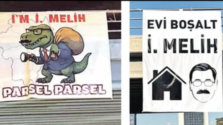 Gökçek'e Şok Pankart: "Evi Boşalt İ. Melih!" Neler Oluyor?