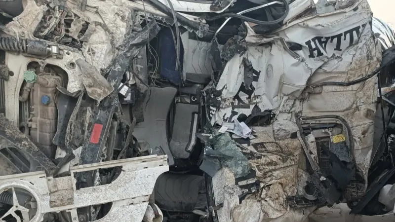 Mardin'de Tanker Kazası! Akaryakıt Yüklü Tanker Faciası