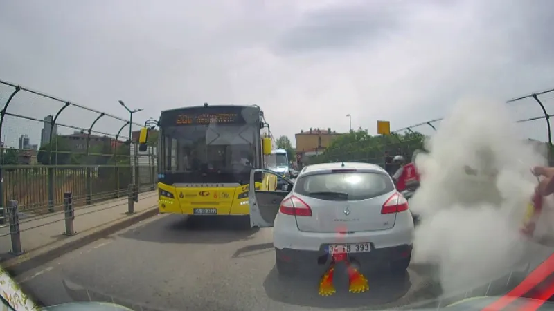 İstanbul'da Bıçaklı Dehşet! Yangın Tüpüyle Kurtuldu!