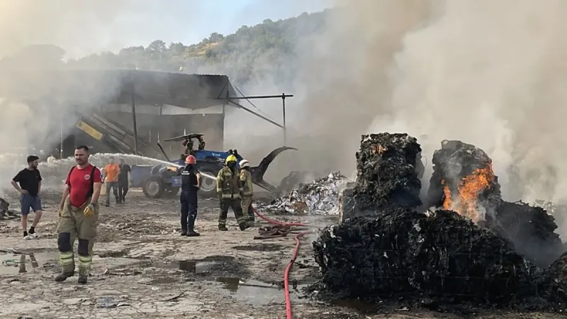 Bursa'da Geri Dönüşüm Tesisinde Korkunç Yangın! İşte Son Durum