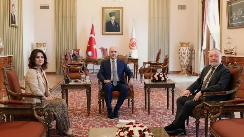 DEM Parti'den Meclis Başkanı Numan Kurtulmuş'a ziyaret