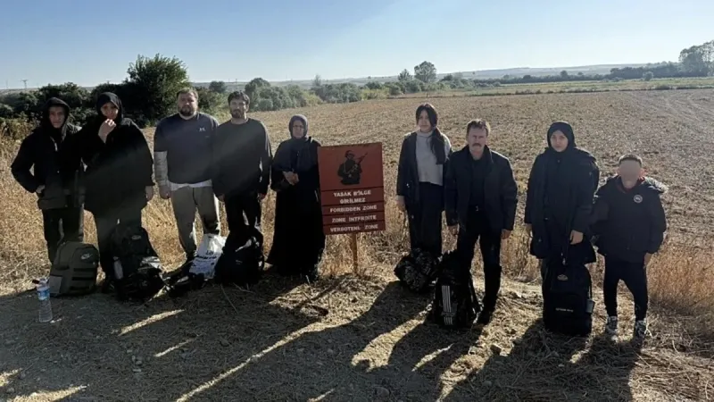 Edirne’de 18 kaçak göçmen yakalandı
