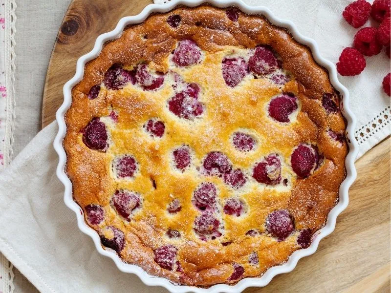 Frambuazlı Clafoutis (Klafuti)
