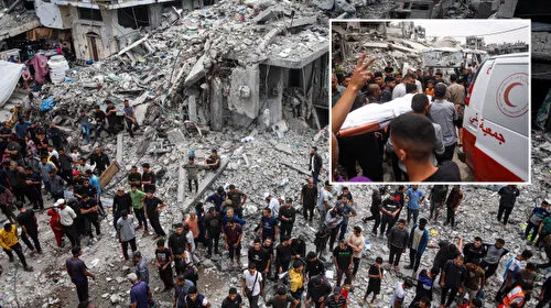 Katil İsrail'in Gazze'de düzenlediği son saldırılarda 26 Filistinli hayatını kaybetti