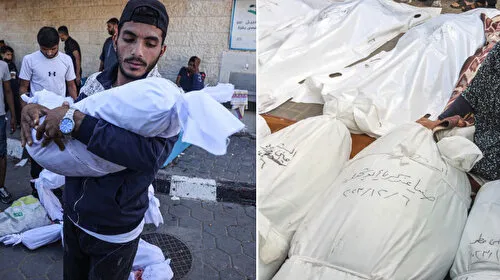 Katil İsrail'in Gazze'ye düzenlediği saldırılarda 51 Filistinli hayatını kaybetti