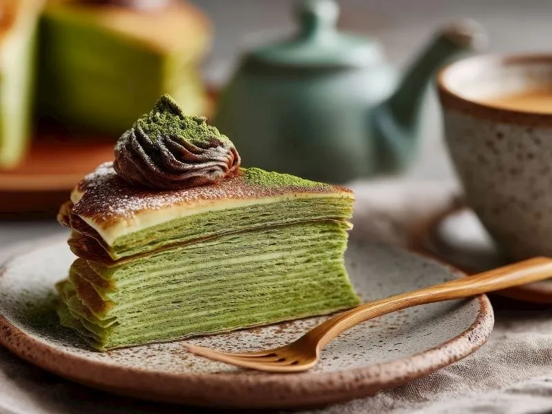 Matchalı Krep Pasta