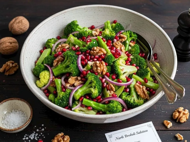 Narlı Brokoli Salatası: Şifa Dolu Lezzet! İşte Tarif