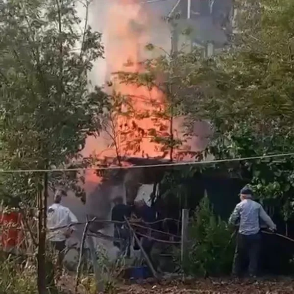 Kartepe'de Korkutan Yangın! Odunluk Alevlere Teslim Oldu