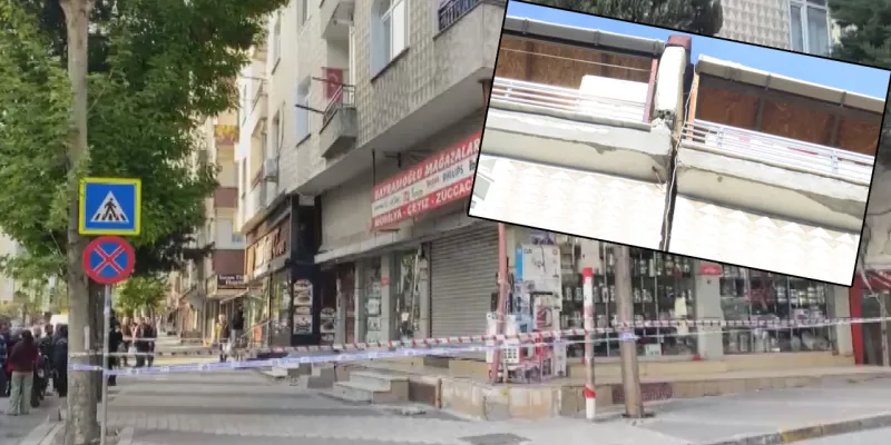 Depremde 6 katlı binanın kolonları patladı!