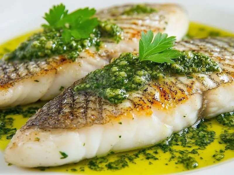 Pesto Soslu Somon 