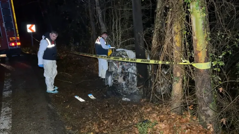 Safranbolu'da Korkunç Kaza! Sürücü Alevler İçinde Can Verdi