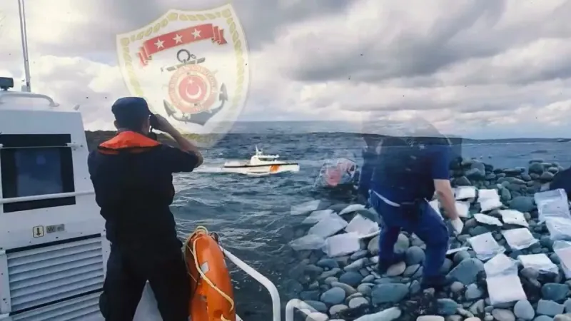 Sahil güvenlik mavi vatanda uyuşturucu tacirlerine geçit vermedi