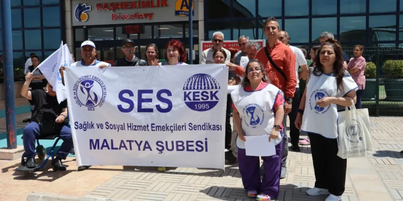SES Malatya'dan 'Artık yeter!' eylemi: Hak gaspları altında eziliyoruz